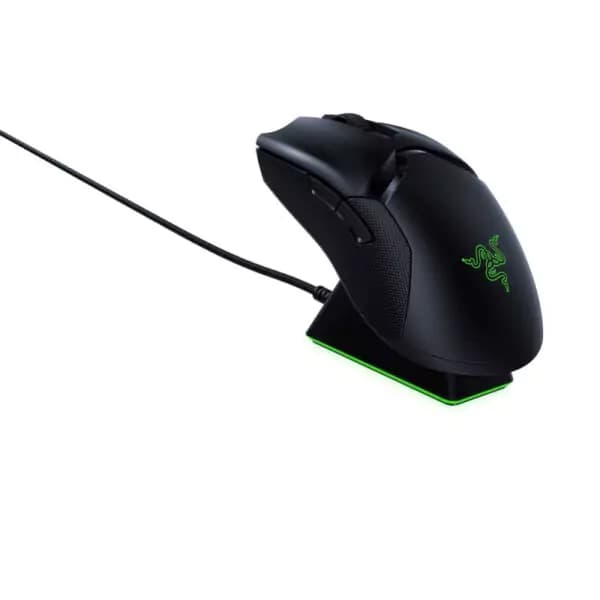موس گیمینگ ریزر به همراه پایه شارژر مدل Viper Ultimate Black — تصویر ۲