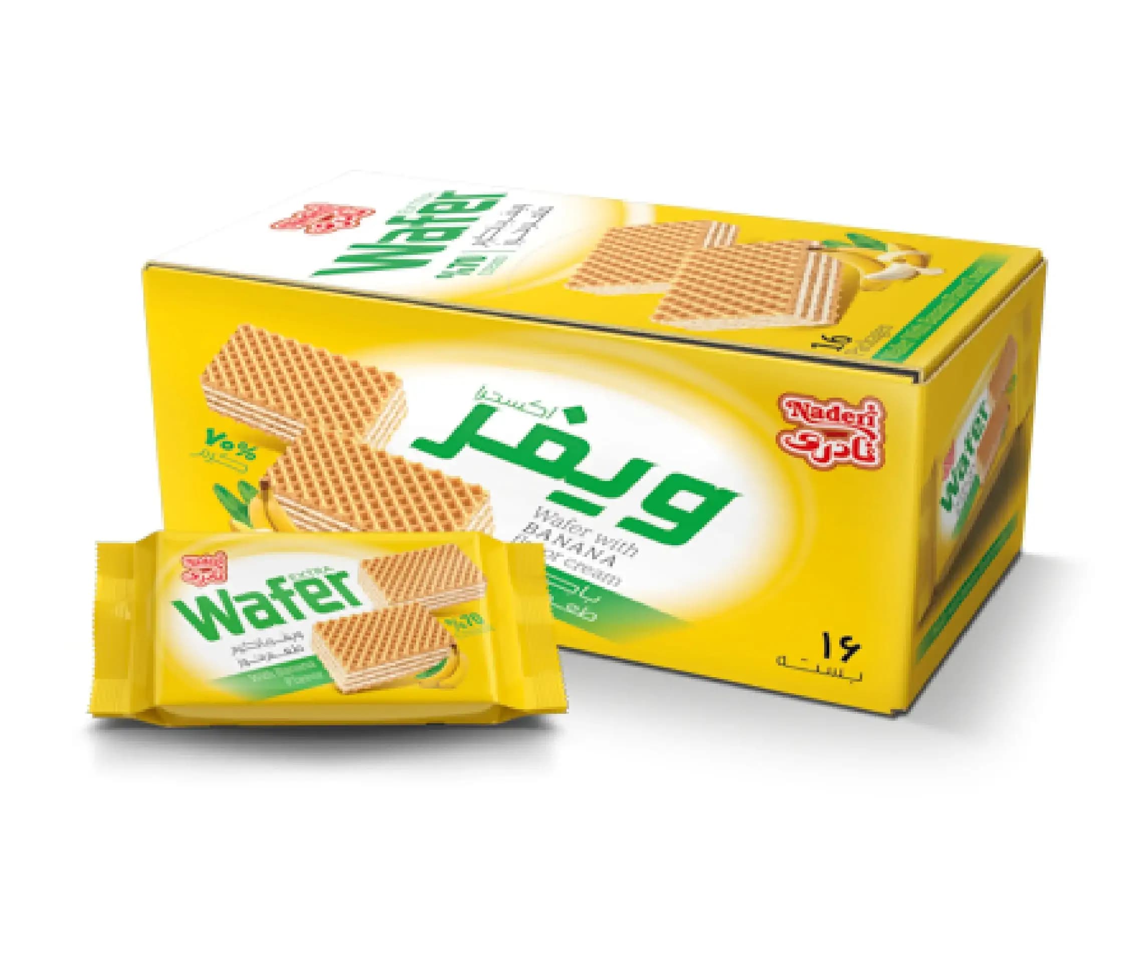 اکسترا ویفر موز نادری – 16 بسته 42 گرمی