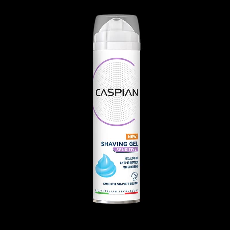 اسپری ژل اصلاح مناسب پوست های حساس Sensitive حجم 200 میل کاسپین