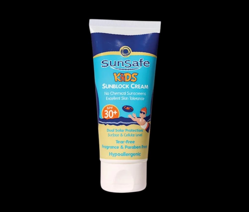 کرم ضد آفتاب مناسب کودکان سان سیف SPF 30 بی رنگ حجم 50 میلی لیتر