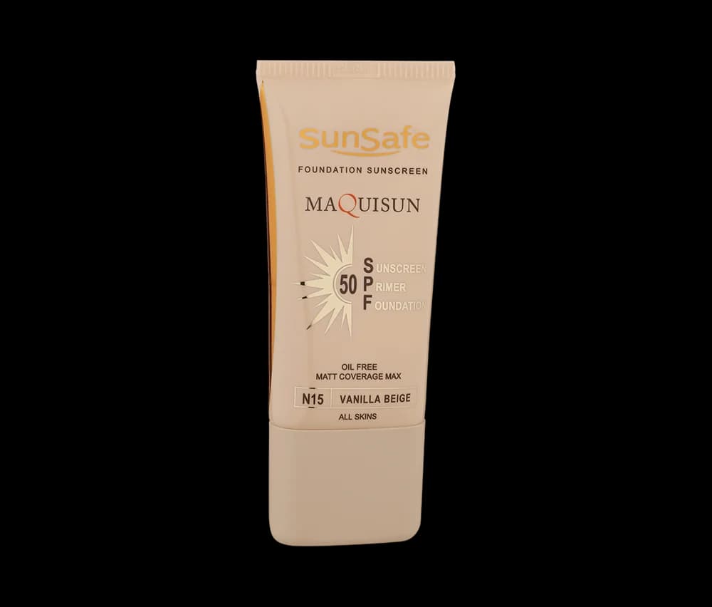 کرم ضد آفتاب رنگی پودری و پرایمری سان سیف مدل مکیسان +SPF50 حجم 40 میلی لیتر