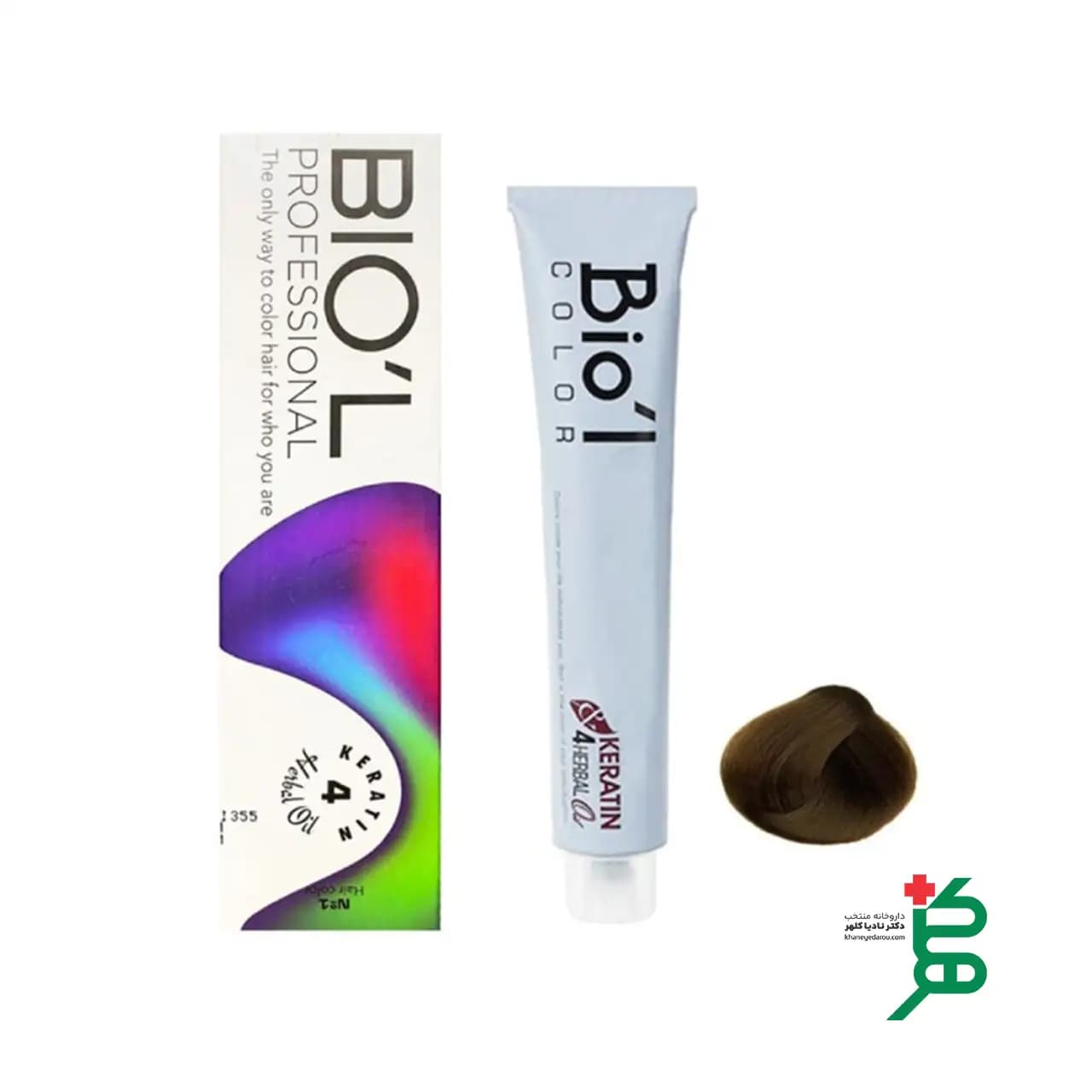 رنگ مو بیول BIOL شماره 4.0 قهوه ایی متوسط
