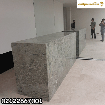 جزیره آشپزخانه مرمر با ابزار مدرن