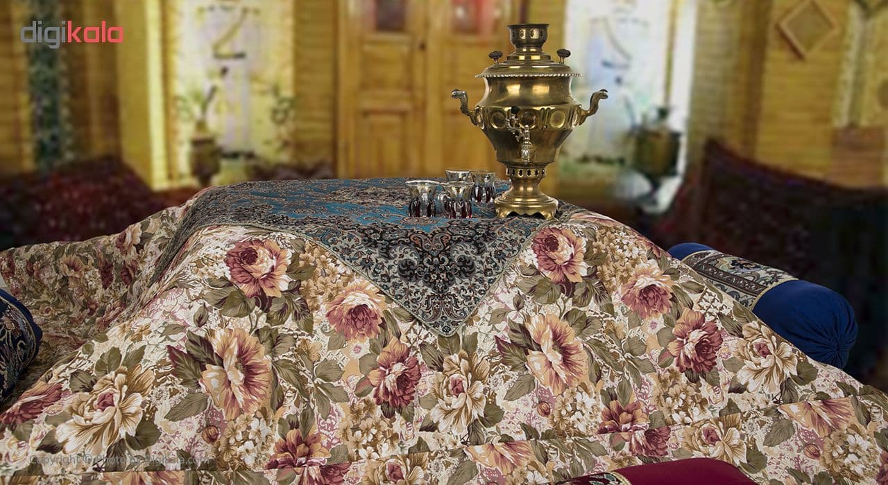 لحاف کرسی آریانا کالا مدل leeko-nasim سایز ۴۰۰*۴۰۰ سانتی متر — تصویر ۳