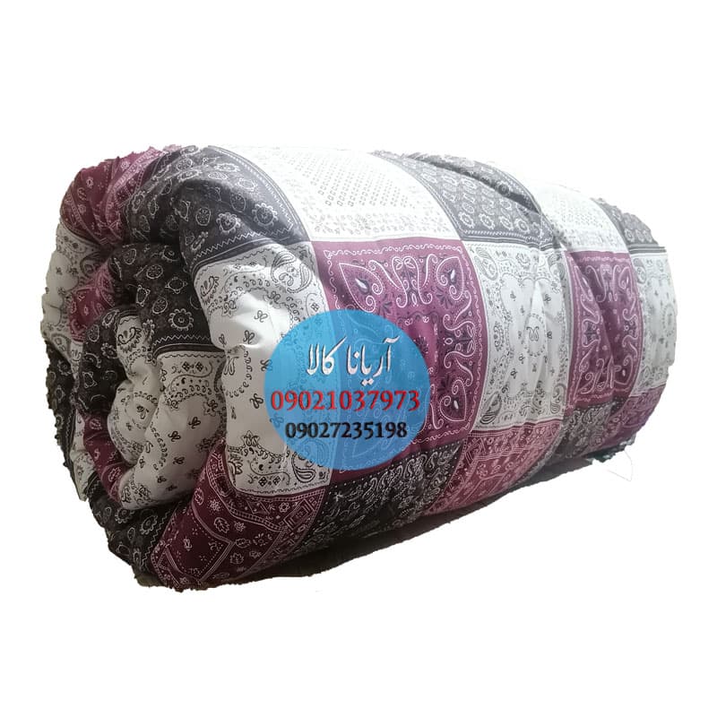 لحاف کرسی آریانا کالا طرح چهل تیکه قرمز سایز 300در300 سانتی متر