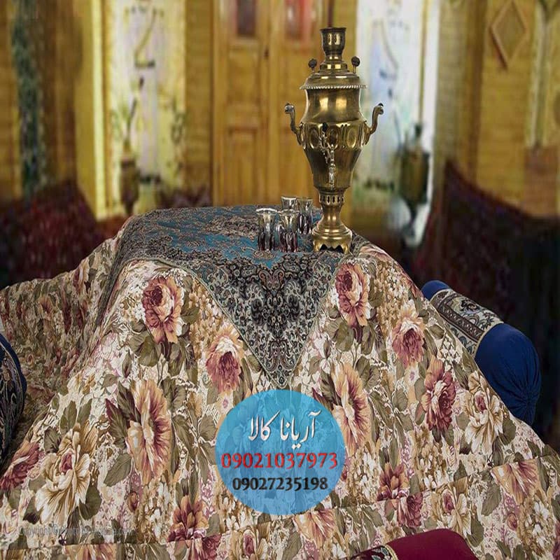 لحاف کرسی آریانا کالا طرح پاییز سایز 400در400 سانتی متر — تصویر ۳