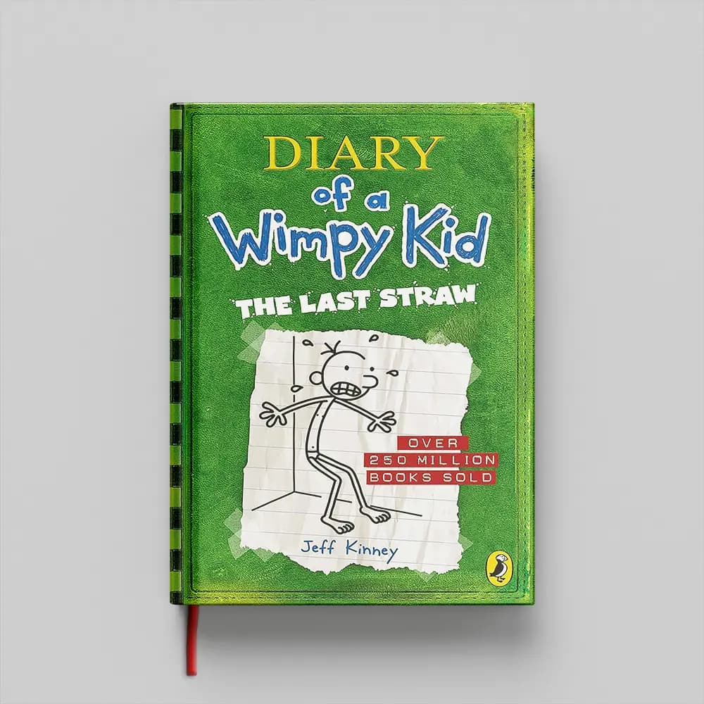 کتاب Diary Of A Wimpy Kid the last straw جلد سخت (HARDCOVER)