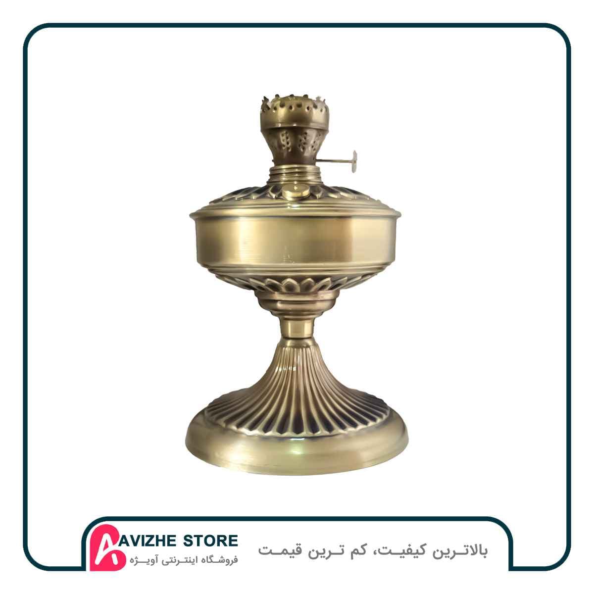 چراغ گردسوز طرح آنتیک فیتیله تخت آنجلیکا (با حباب رایگان)
