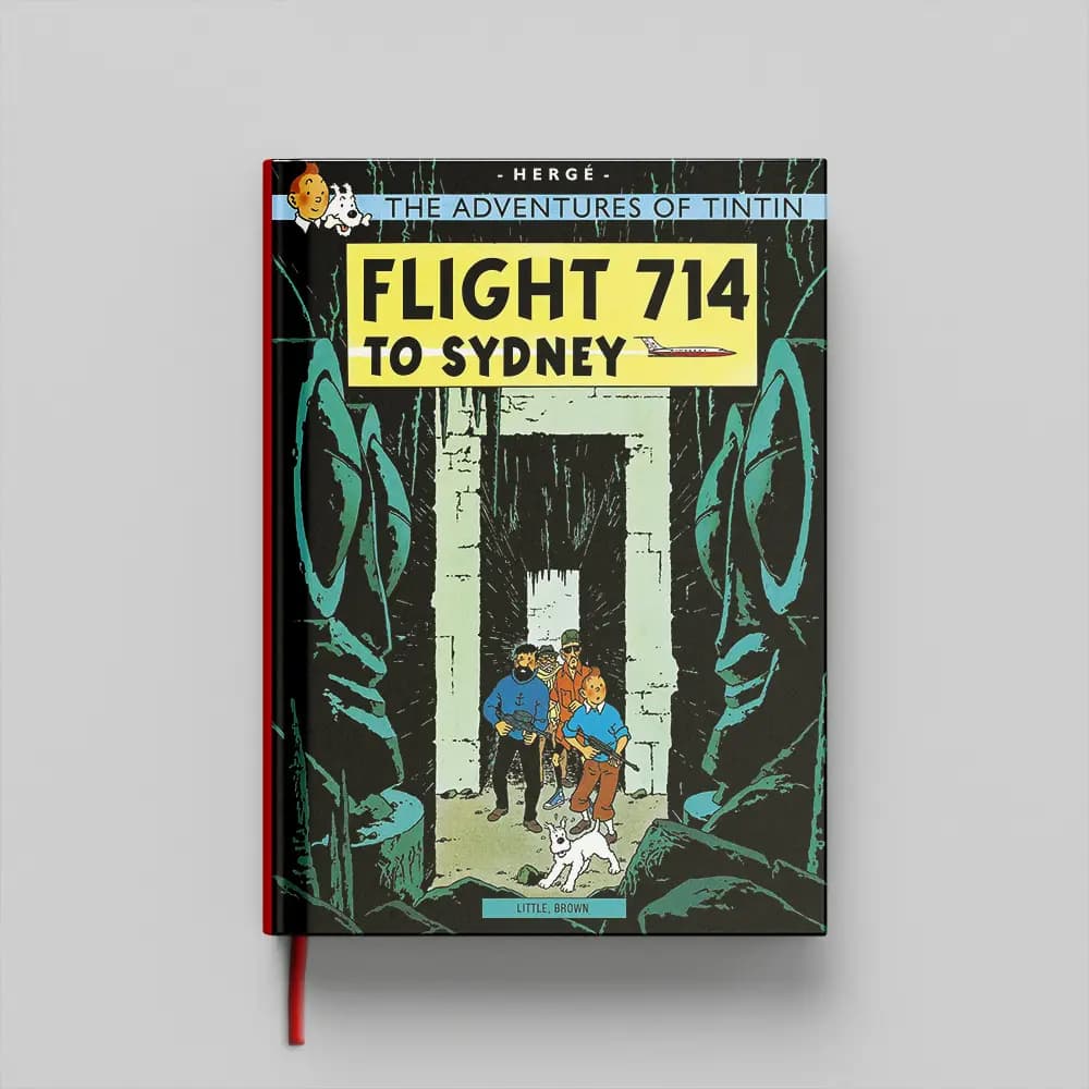 کتاب Tintin Flight 714 to Sydney جلد سخت (HARDCOVER)