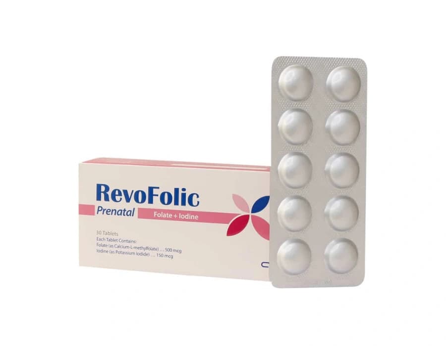 قرص خوراکی روفولیک پریناتال فولات و ید عبیدی بسته 30 عددی