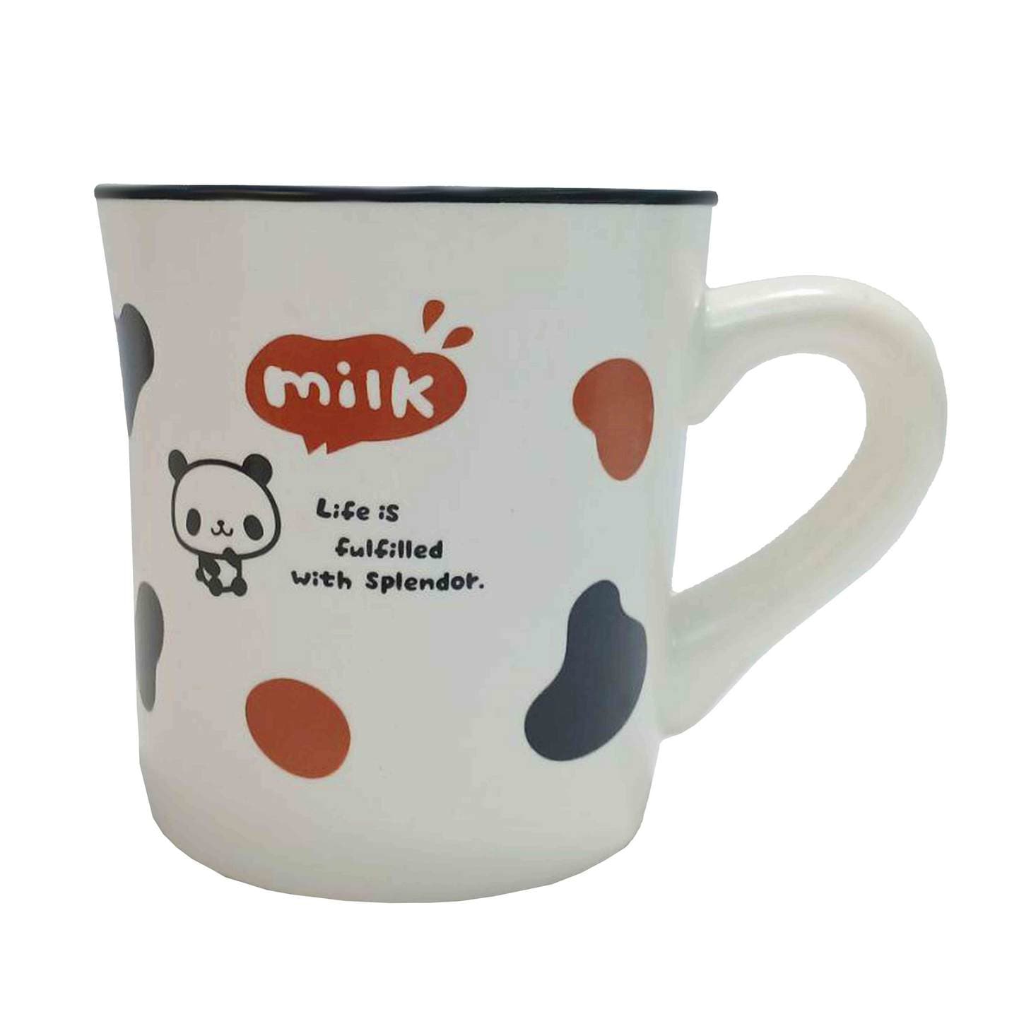 ماگ و لیوان سرامیکی تکست MILK عروسکی – پاندا سفید