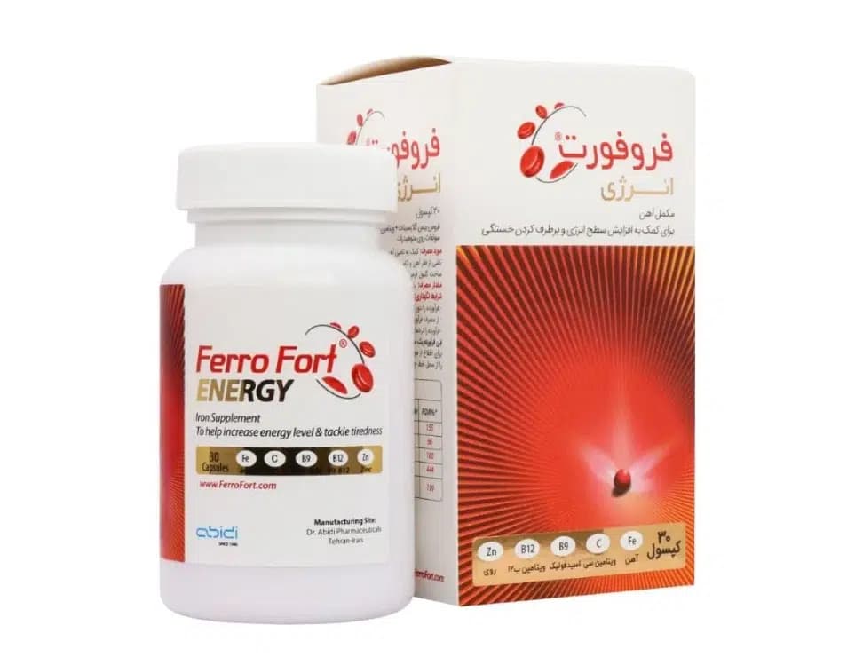 کپسول آهن فروفورت انرژی عبیدی – 30 عددی