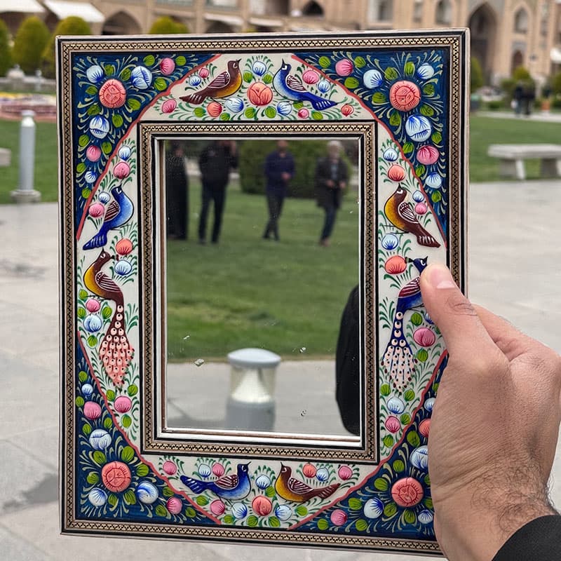 آینه هفتسین خاتم نقاشی مینیاتور — تصویر ۴