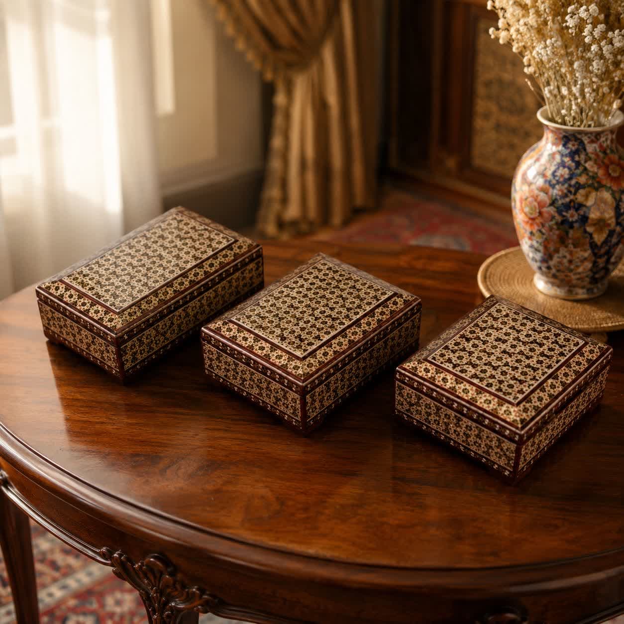 جعبه خاتم کاری