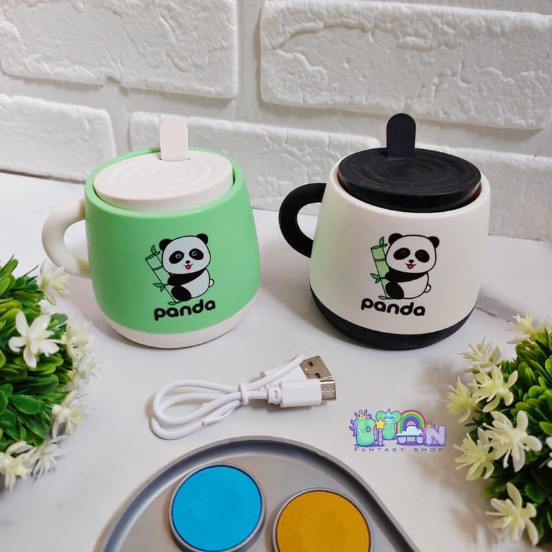 چراغ مطالعه و جاقلمی جمع شونده طرح ماگ پاندا