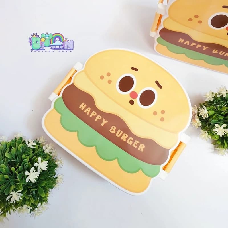 ظرف غذا فانتزی دوقفله Happy Burger — تصویر ۲