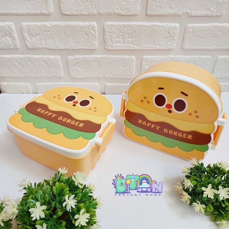 ظرف غذا فانتزی دوقفله Happy Burger