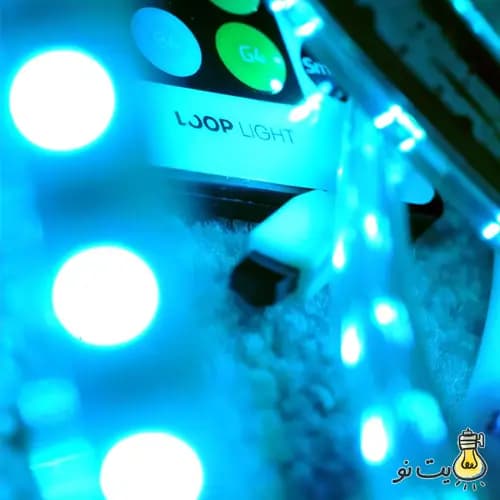 ریسه RGB نواری 12 ولت 5050 لوپ لایت تراکم 60 لامپ — تصویر ۵