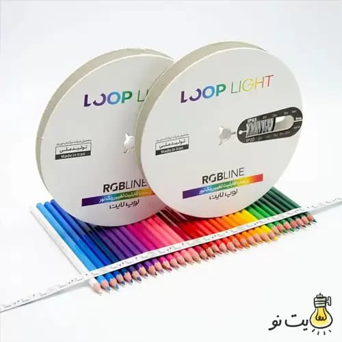 ریسه RGB نواری 12 ولت 5050 لوپ لایت تراکم 60 لامپ — تصویر ۲