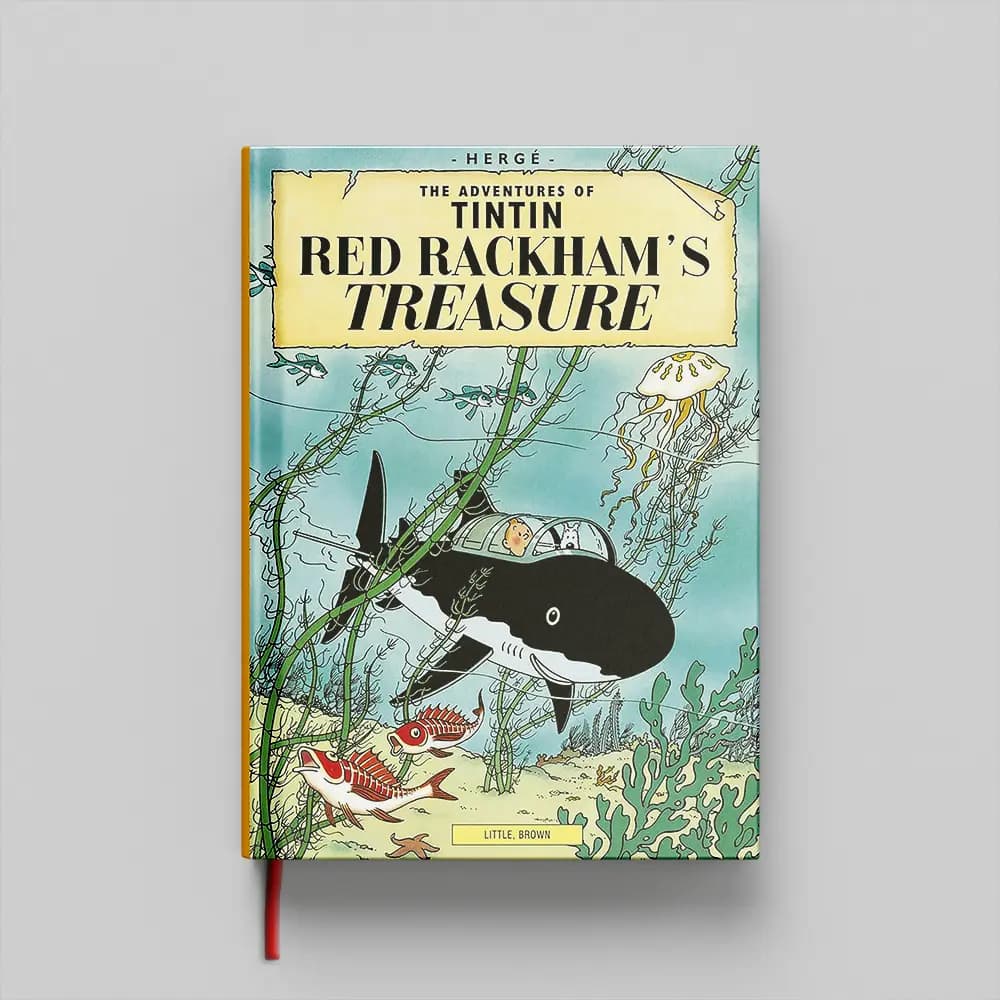 کتاب Tintin Red Rackham’s Treasure جلد سخت (HARDCOVER)