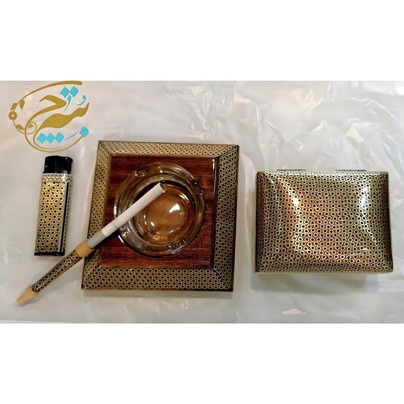 باکس هدیه لاکچری خاتم کاری مدل طلایی پرسیم — تصویر ۲