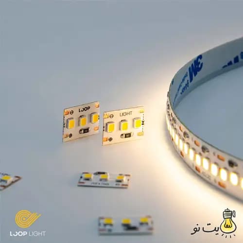 ریسه نواری 12 ولت 2835 لوپ لایت تراکم 204 لامپ — تصویر ۲