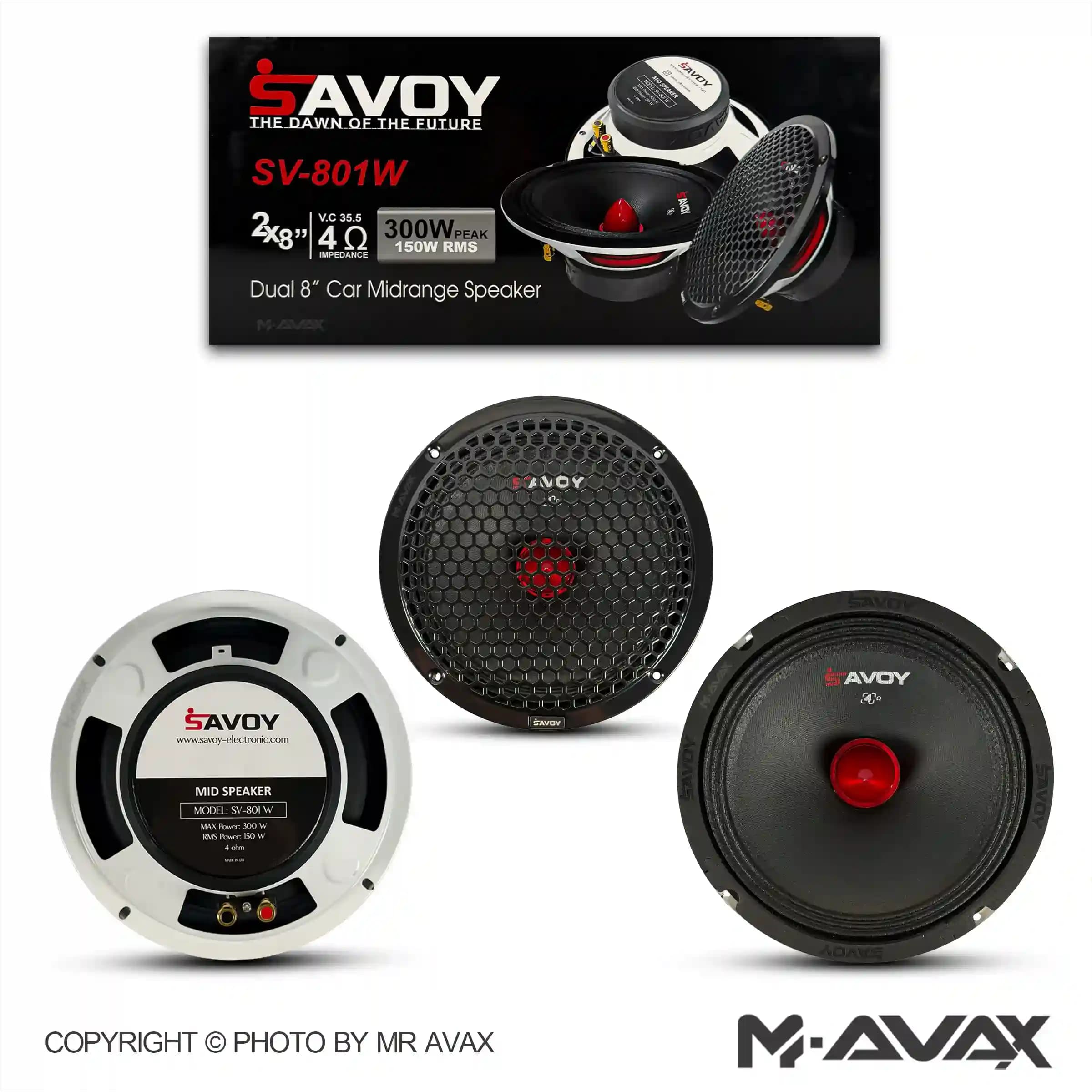 میدرنج 8 اینچ ساووی مدل SV-801W (دو عددی)