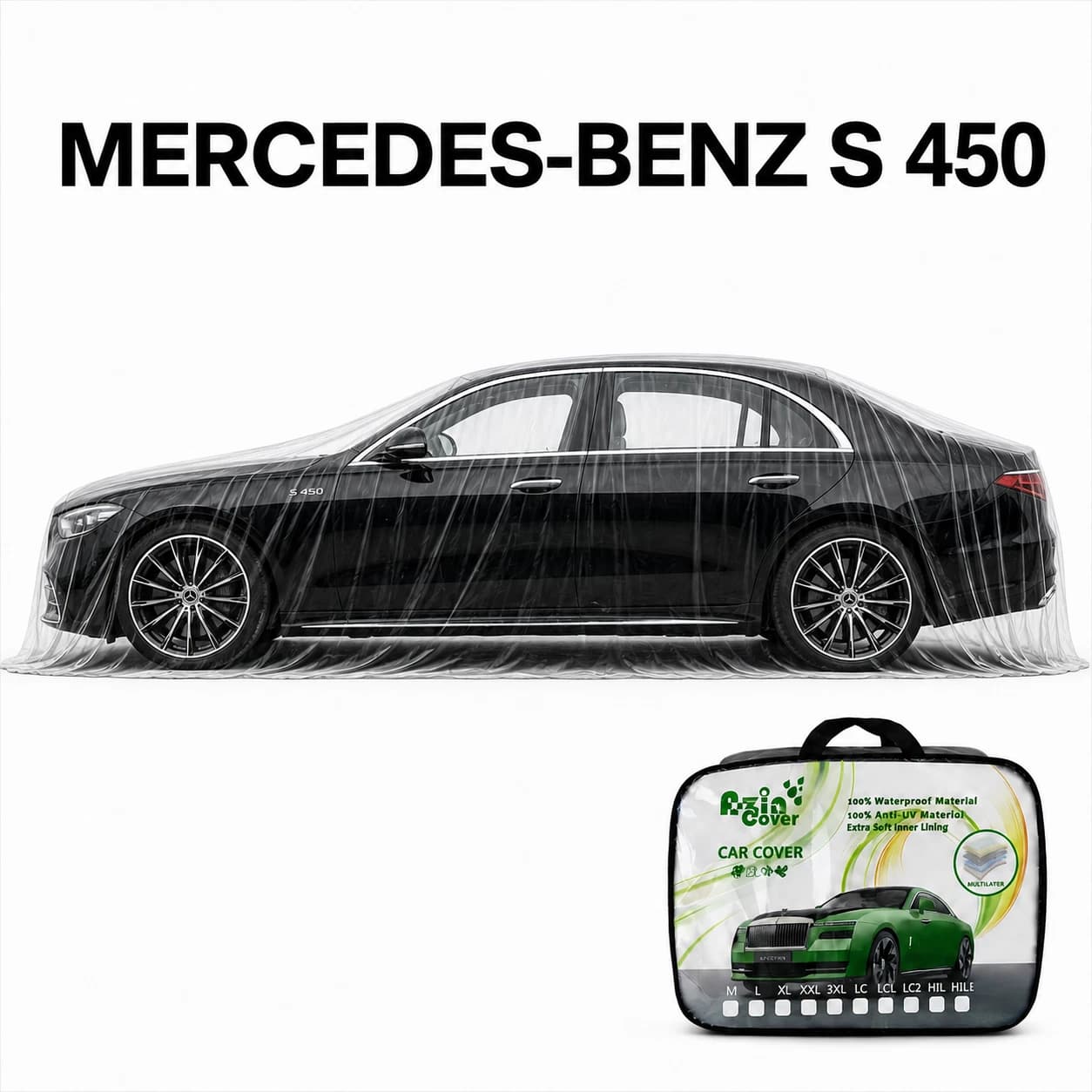 چادر 4 فصل چند لایه مرسدس بنز S 450 آذین روکش