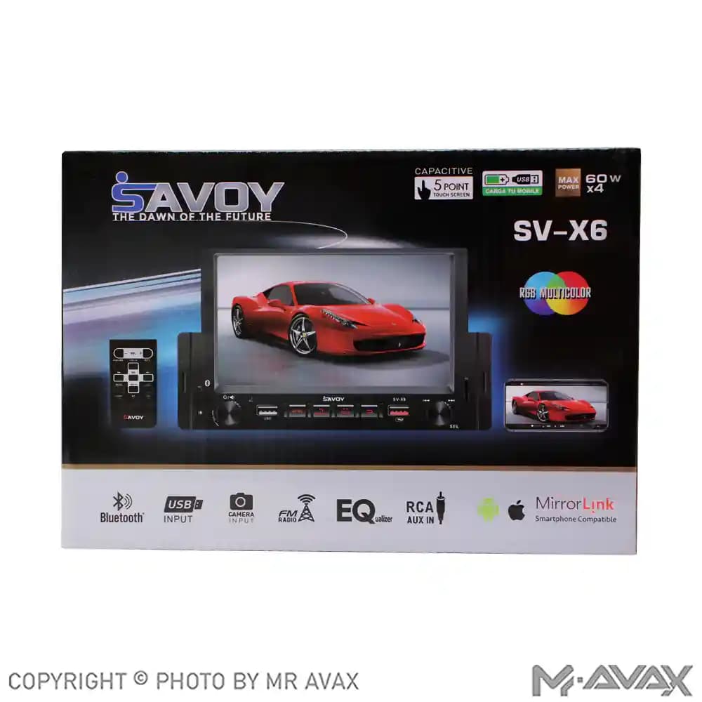 پخش تصویری 6.2 اینچ ساووی مدل SV-X6 — تصویر ۴