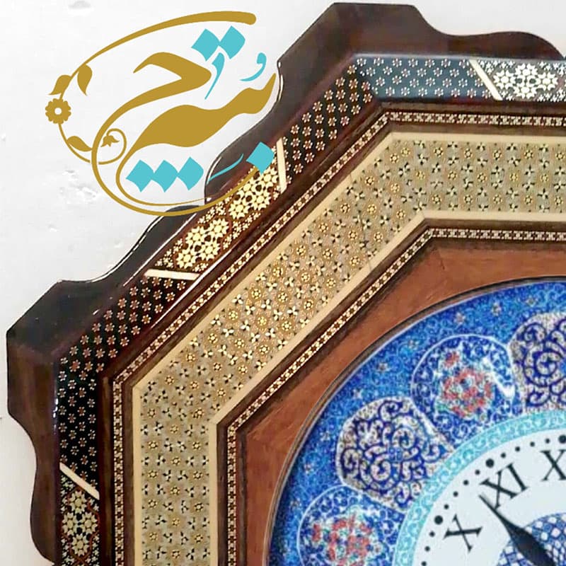 ساعت خاتم کاری دالبری شیشی با صفحه میناکاری — تصویر ۲