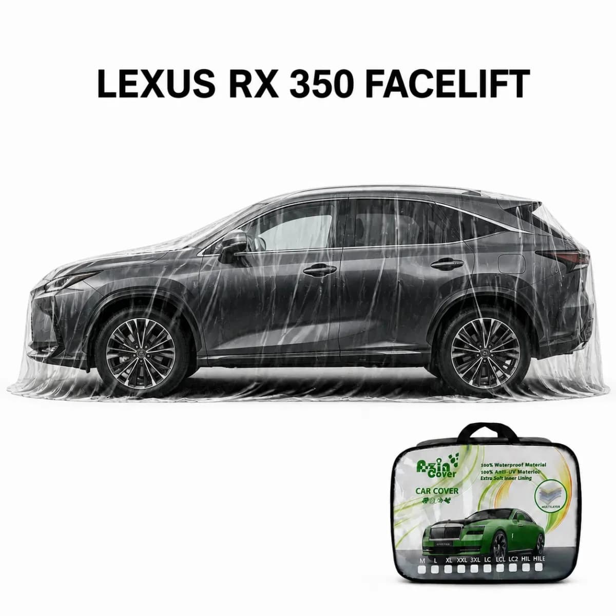 چادر 4 فصل چند لایه لکسوس RX 350 فیس لیفت آذین روکش — تصویر ۹