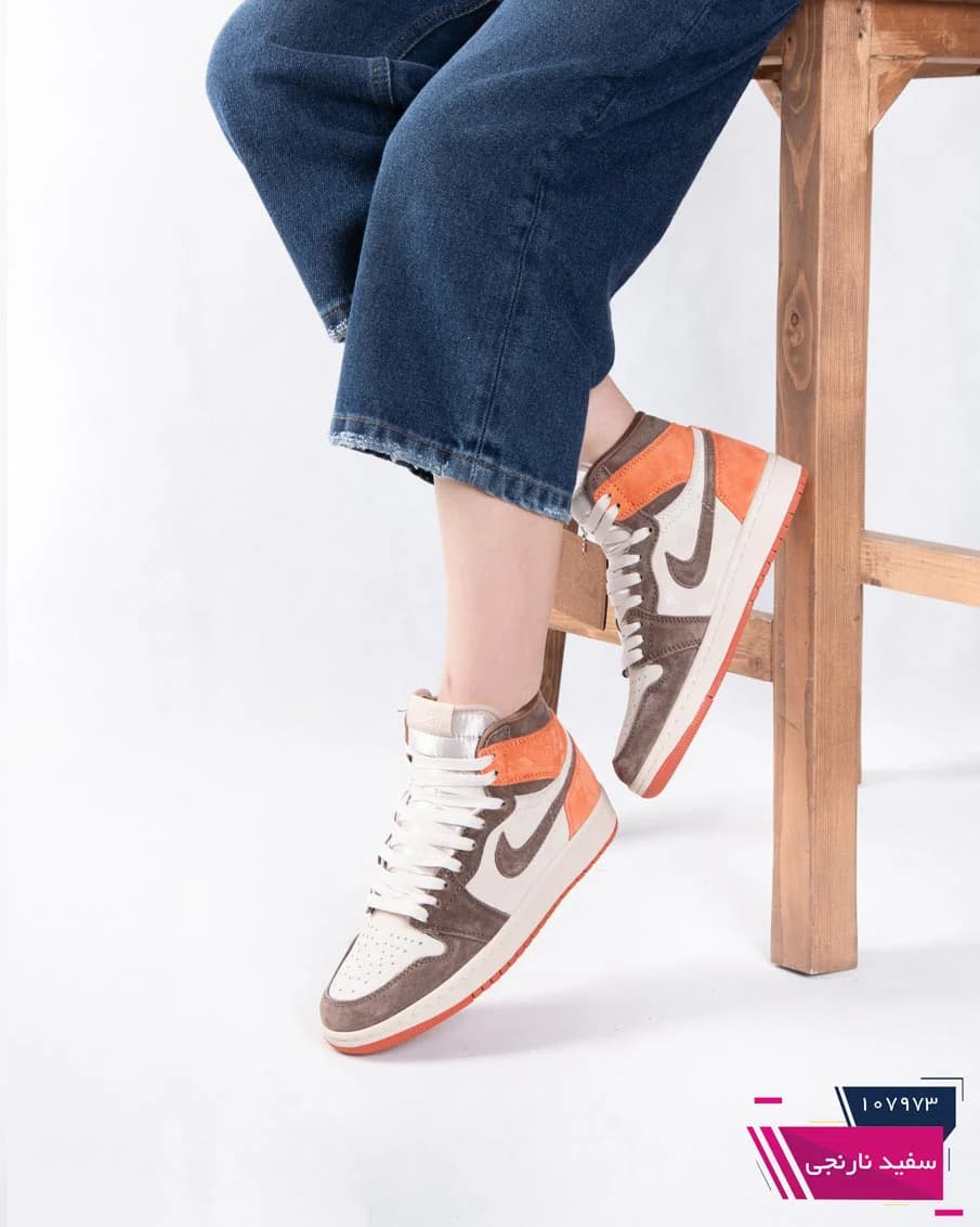 کتونی دخترونه وارداتی مستر جردن وان داست کلای NIKE 2941 — تصویر ۴