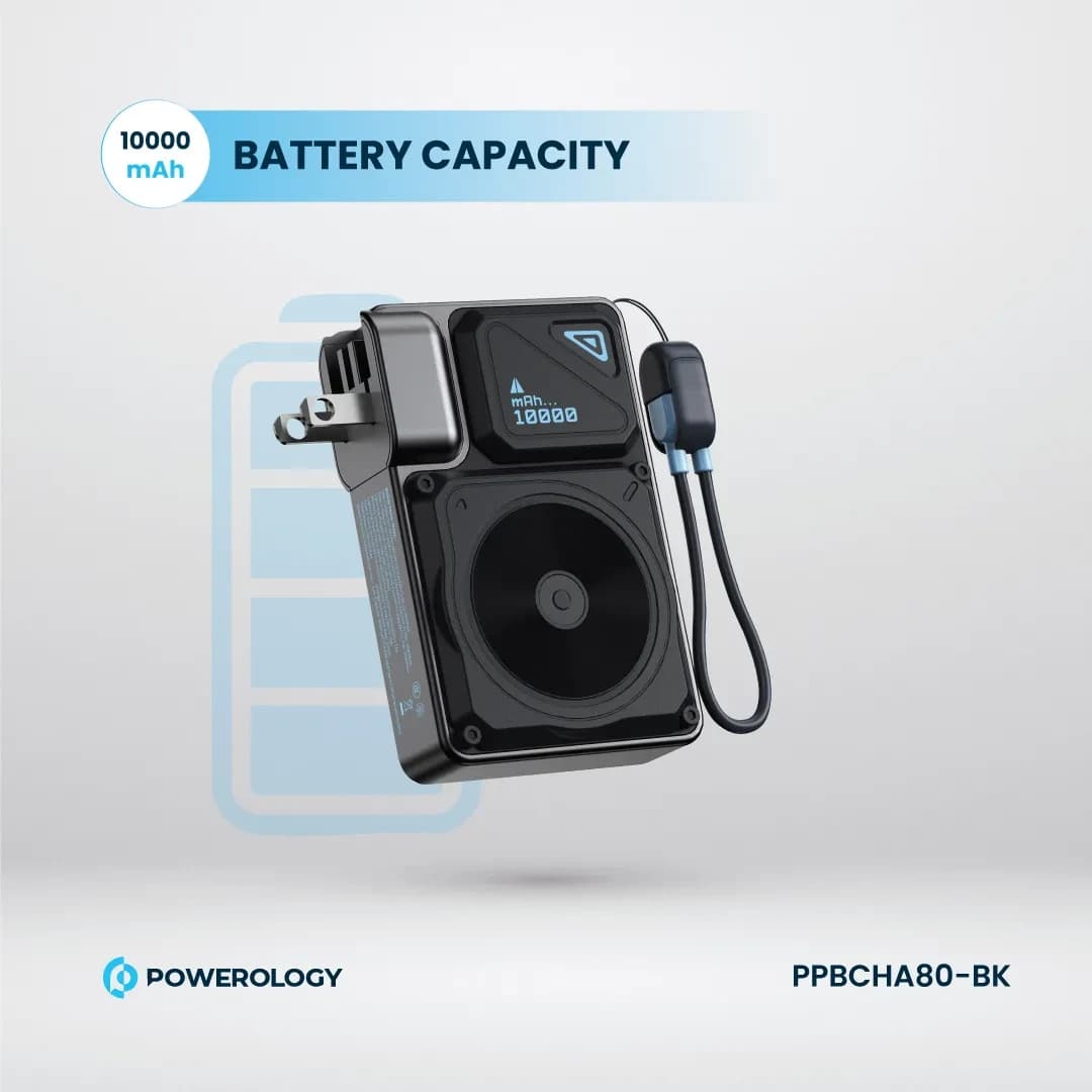 شارژر و پاوربانک 10000mAh پاورولوژی Powerology PPBCHA80-BK — تصویر ۸