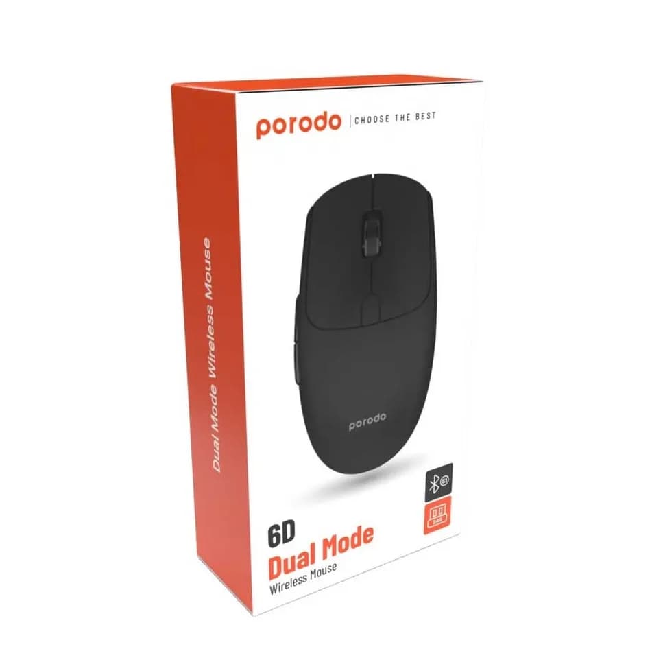 موس بیسیم دوحالته پرودو Porodo Dual Mode Wireless Mouse PD-21MIOM — تصویر ۴