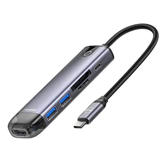 هاب شارژر تایپ سی 6 پورت مک دودو Mcdodo HU-7740 6 in 1 USB-C HUB