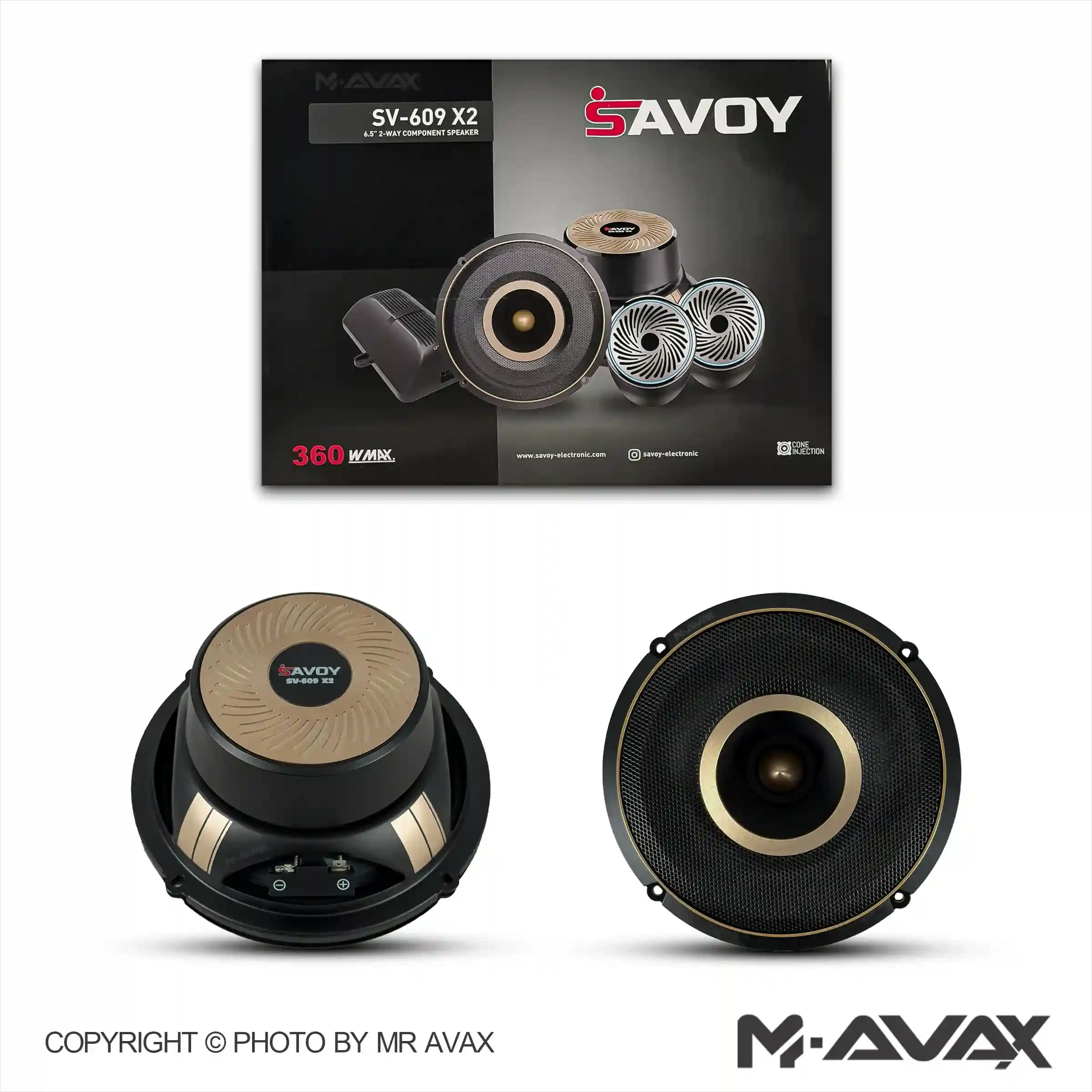 کامپوننت 6.5 اینچ ساووی مدل SV-609X2