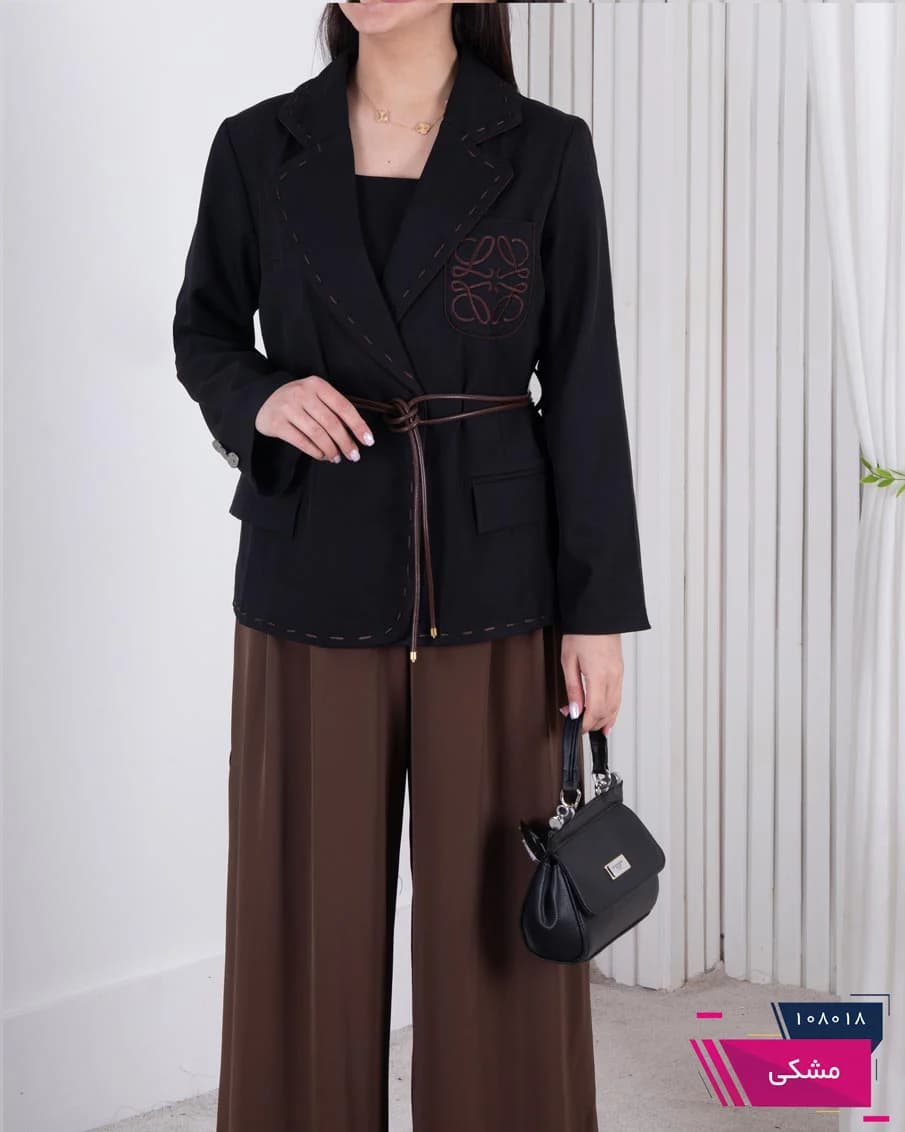 کت دخترونه یقه کوک دوزی ZARA — تصویر ۴