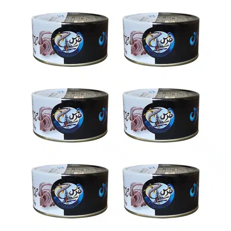 کنسرو ماهی تن در روغن فرس – 180 گرم بسته 6 عددی