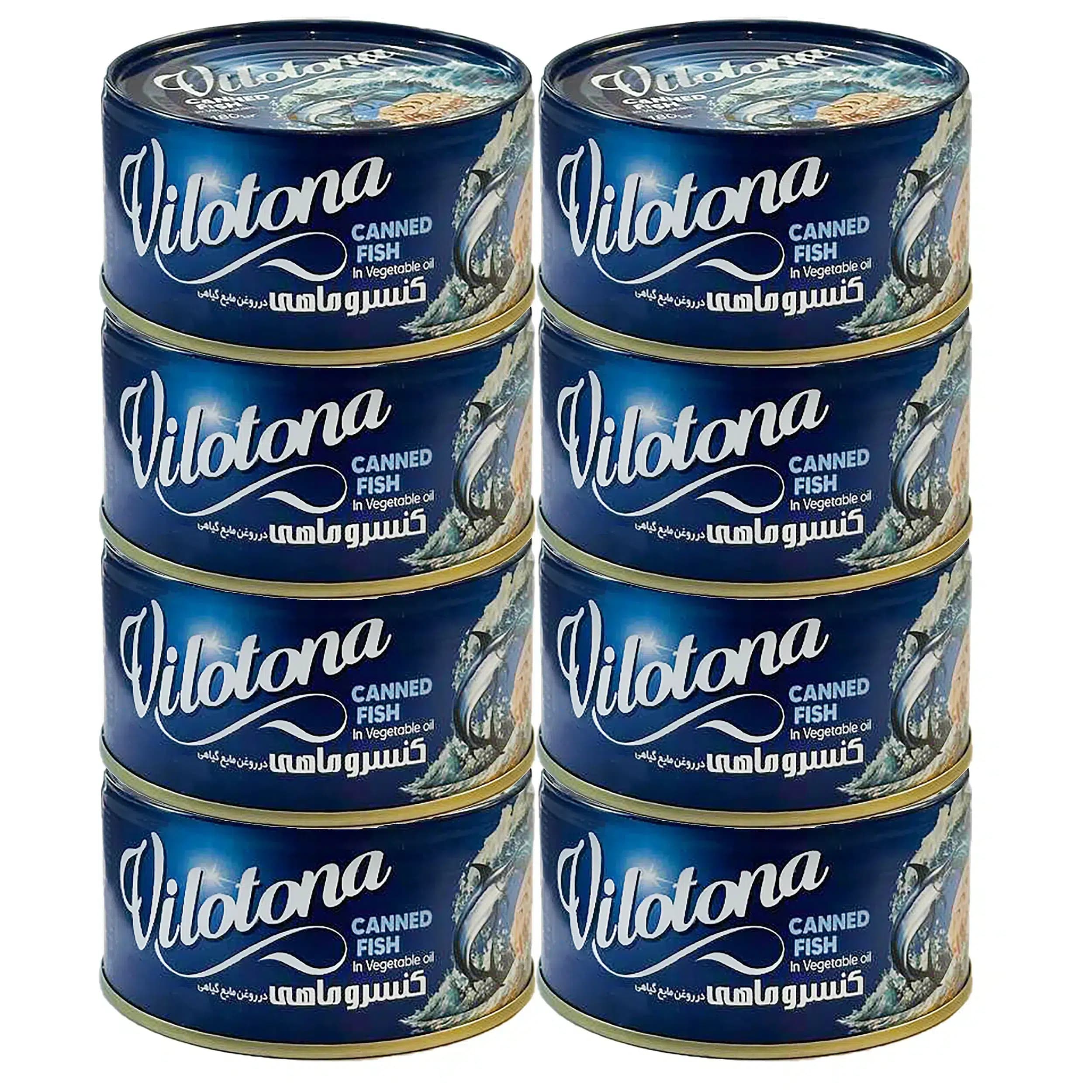 کنسرو ماهی مارلین در روغن گیاهی ویلورا – 180 گرم بسته 8 عددی