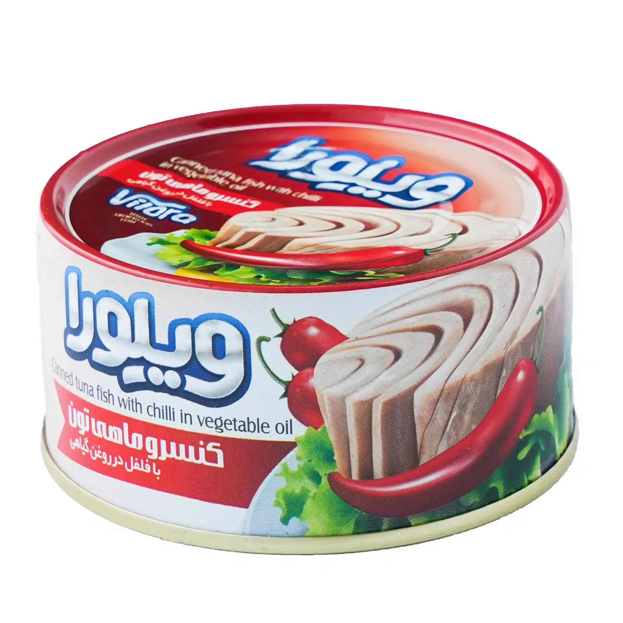 کنسرو ماهی تن در روغن گیاهی با فلفل ویلورا – 180 گرم بسته 24 عددی — تصویر ۳