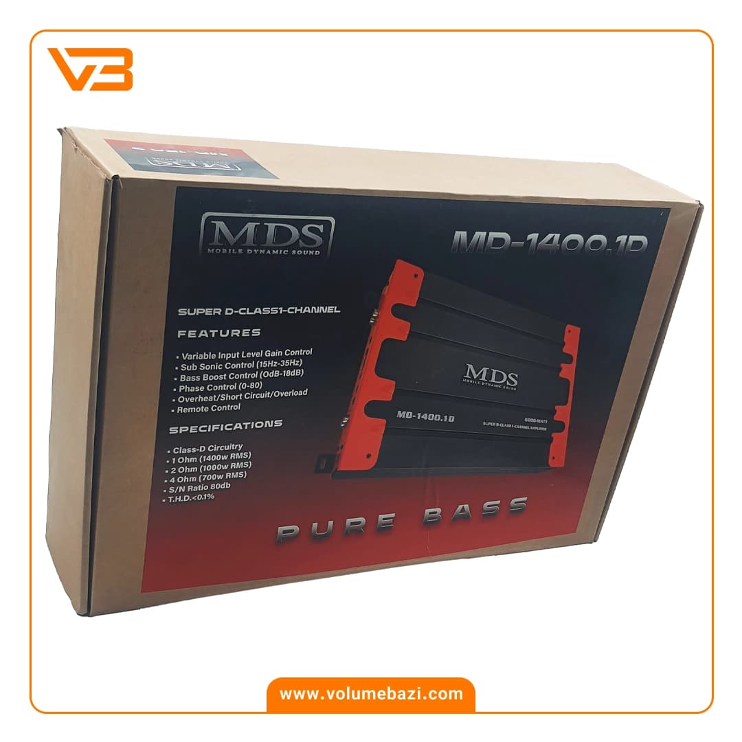 آمپلی فایر 1 کانال (مونو) ام دی اس مدل MD-1400.1D — تصویر ۵