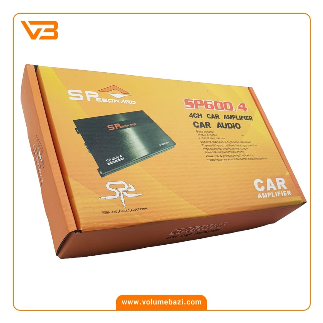آمپلی فایر 4 کانال اسپید وارد مدل SP-600.4 — تصویر ۴