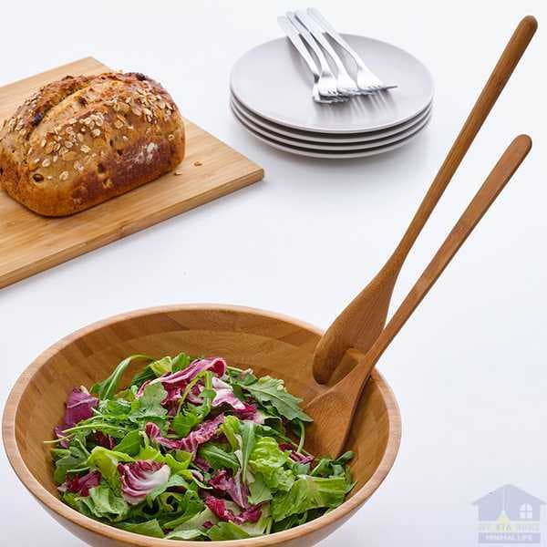 قاشق سالاد چوبی ایکیا مدل GRONSAKER