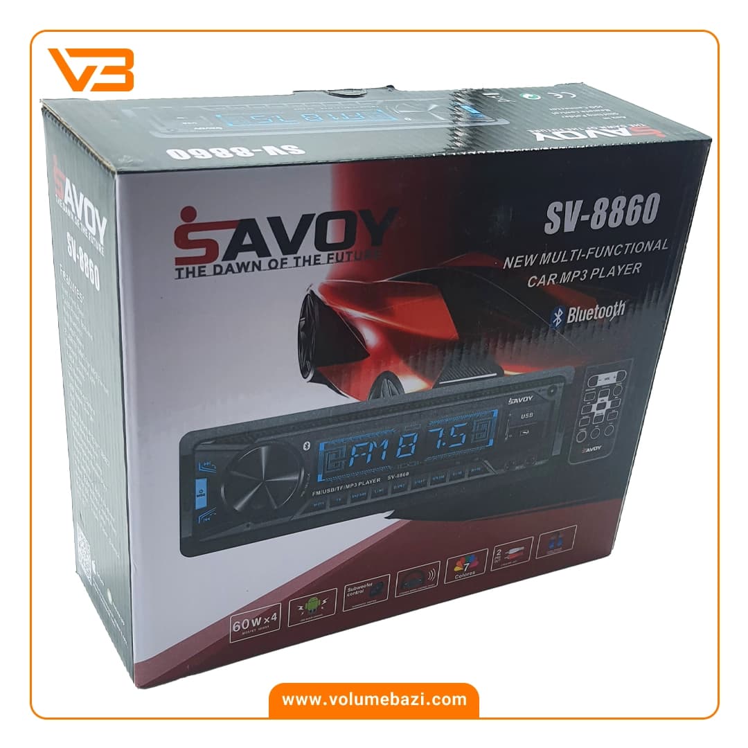 پخش کننده خودرو ساووی مدل SV-8860 — تصویر ۴