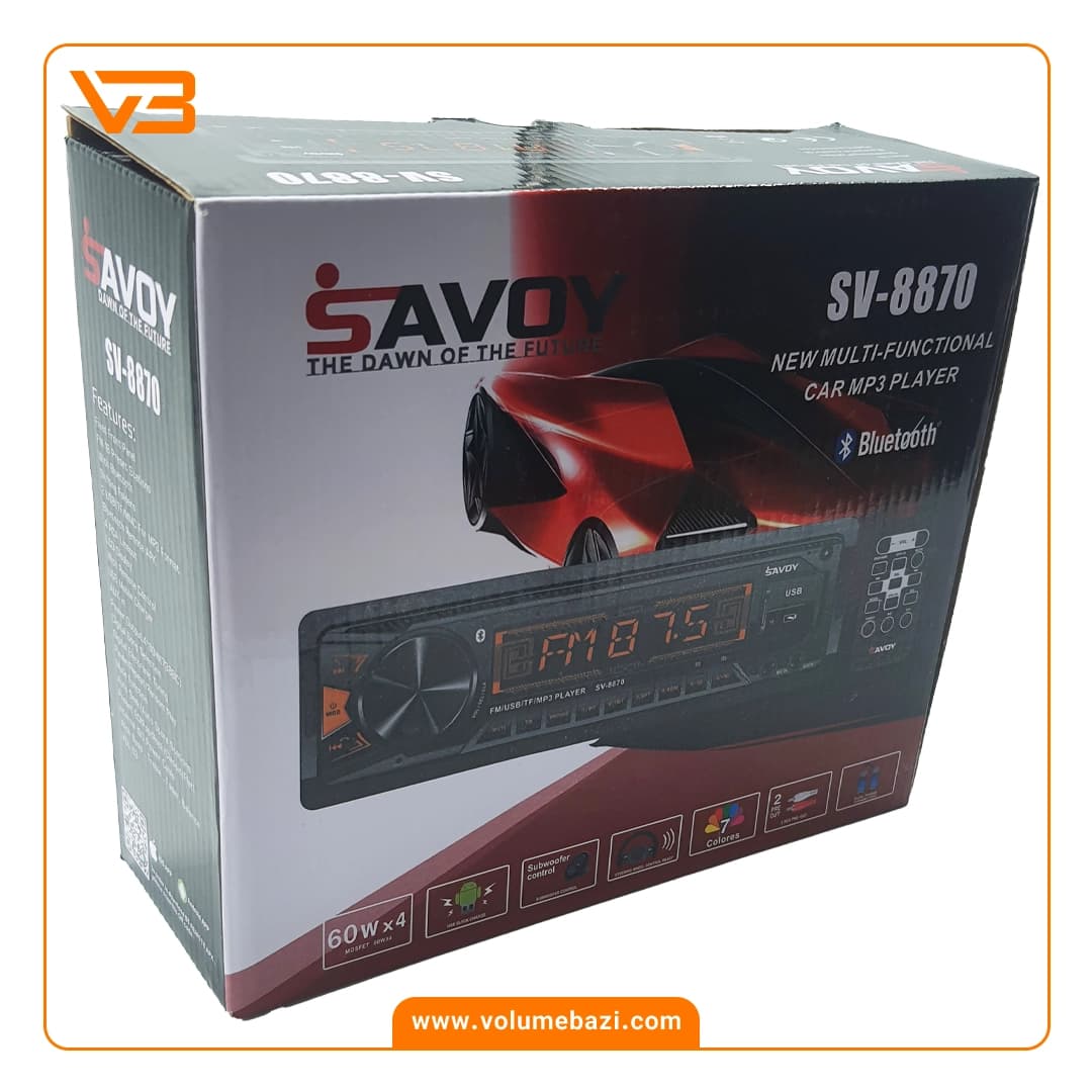 پخش کننده خودرو ساووی مدل SV-8870 — تصویر ۴