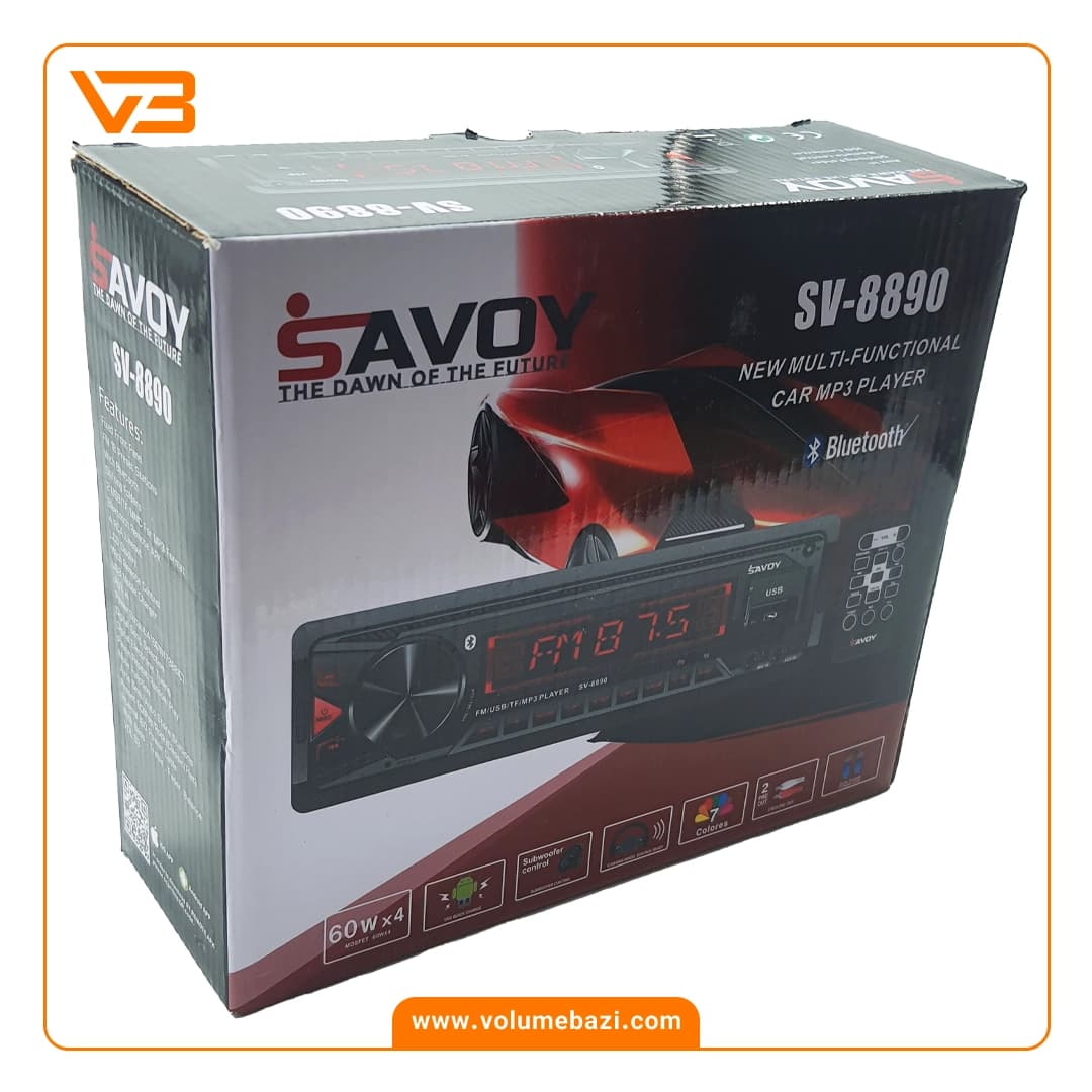 پخش کننده خودرو ساووی مدل SV-8890 — تصویر ۴