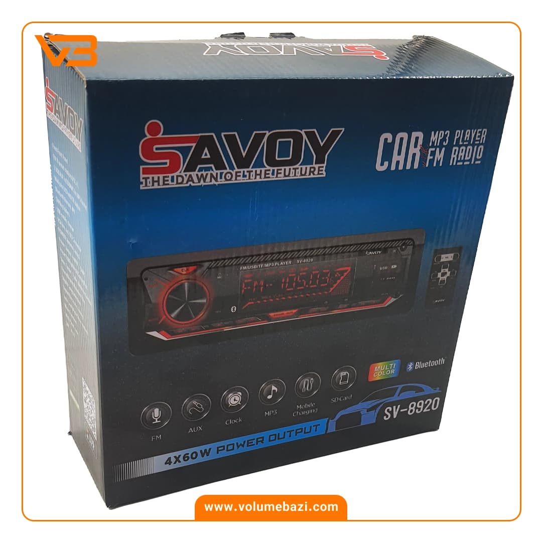 پخش کننده خودرو ساووی مدل SV-8920 — تصویر ۴
