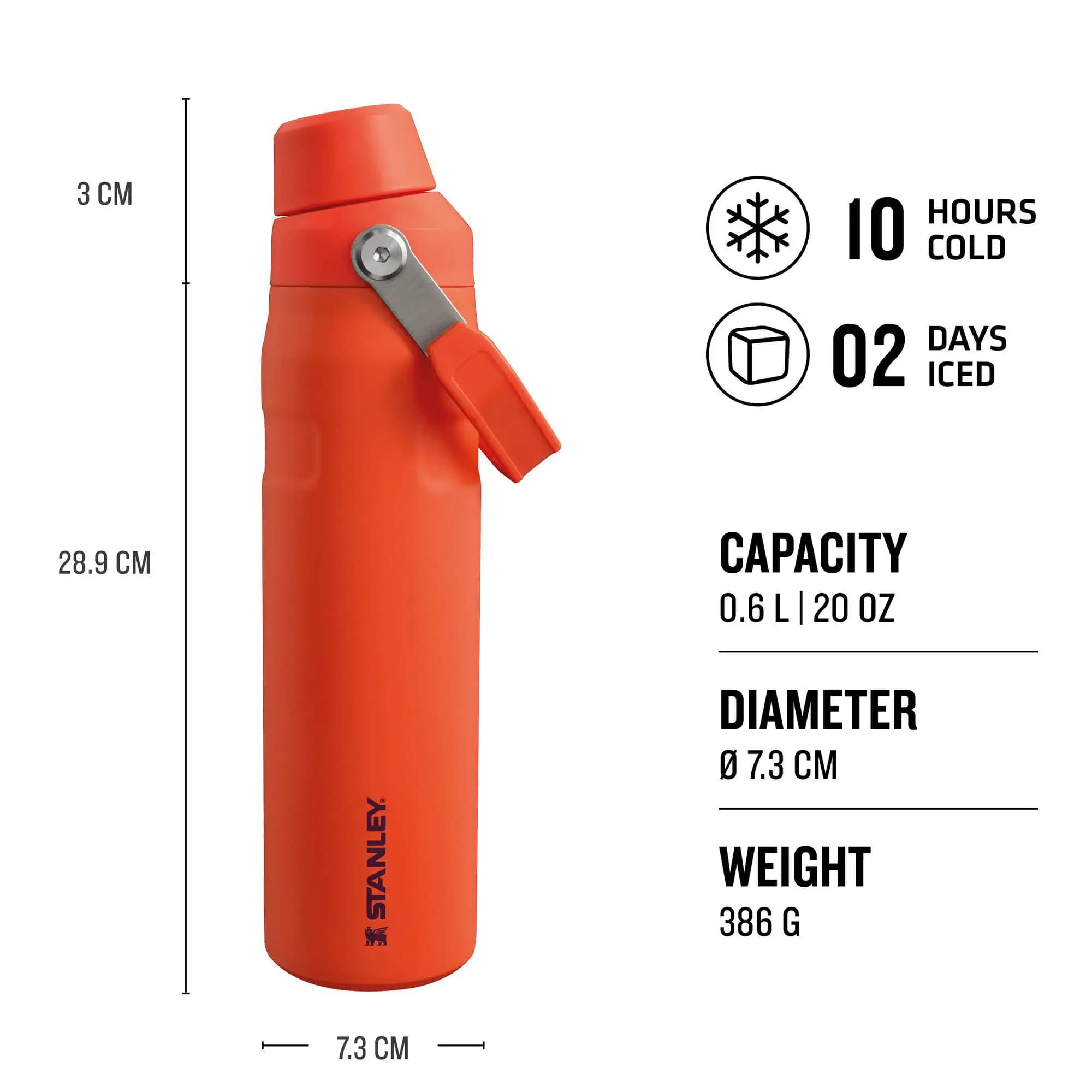 قمقمه استنلی Stanley The Aerolight IceFlow 0.6L — تصویر ۷