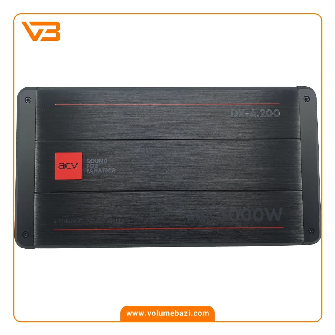 آمپلی فایر 4 کانال ای سی وی مدل DX-4.200