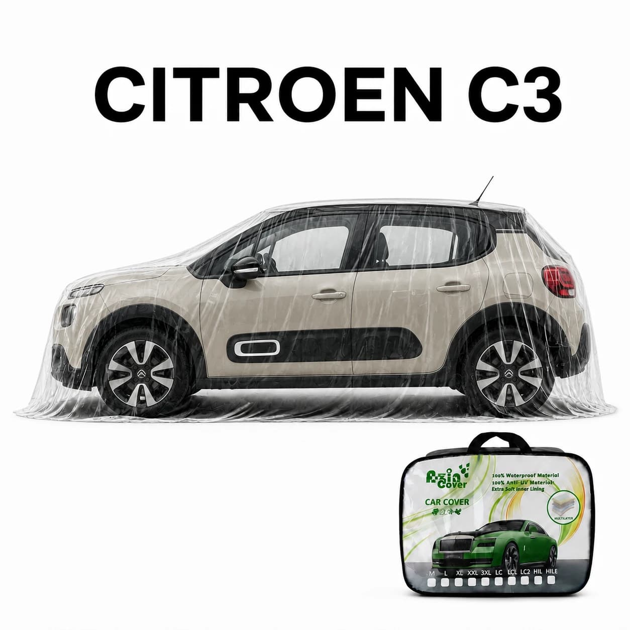 چادر 4 فصل چند لایه سیتروئن C3 آذین روکش